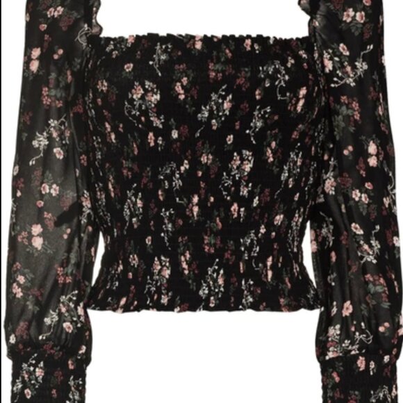 Reformation Tops - Reformation Jolene Pinto Floral Smocked Top Size L 100% Viscose